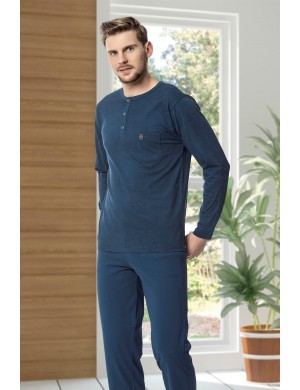 Kly 5 Li Uzun & Şortlu Pijama Robdöşambır Damat Çeyiz Seti