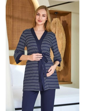 Aqua Sabahlıklı 4'lü Lohusa Pijama Takımı CossybyAqua 25635