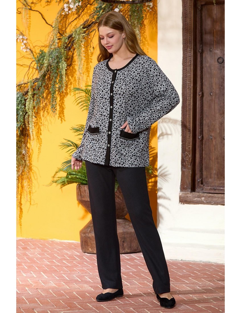 Aqua Pijama Takımı Desenli 25172 