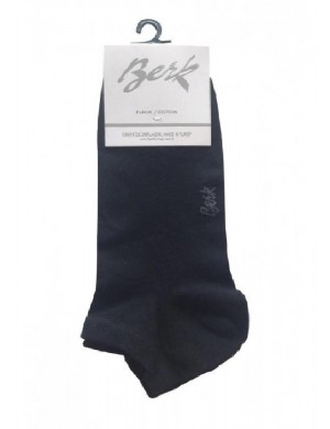 Berk Erkek 6'lı Siyah Patik Çorap
