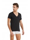 Blackspade Tender Cotton Erkek Derin V-yaka T-shirt 9212 - Beyaz