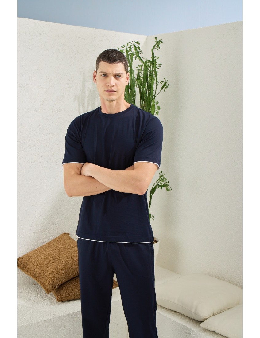 Kly Triko Ceketli 4lü Erkek Pijama Çeyiz Seti 5051 