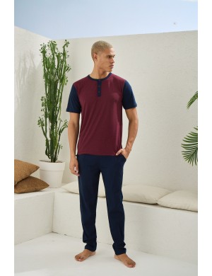 Kly Battal Midi Yaka Pijama Takımı 2205 