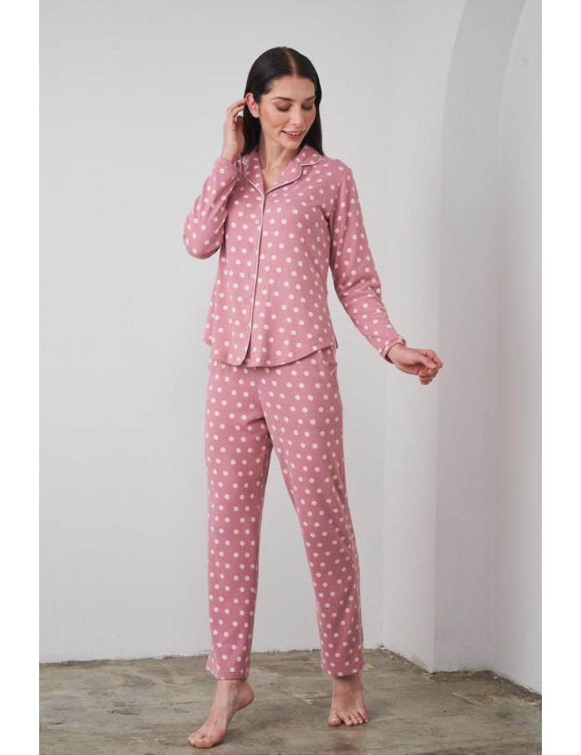 Pjs Kadın Düğmeli Pijama Takım 24501 