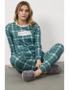 Sementa Ekose Desen Termal Pijama Takımı 76132 