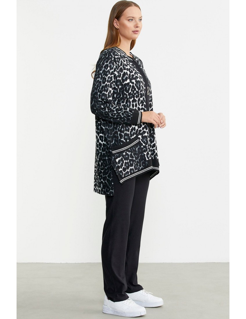Sementa Leopar Desenli Cep Detaylı Tunik Takım 76394 