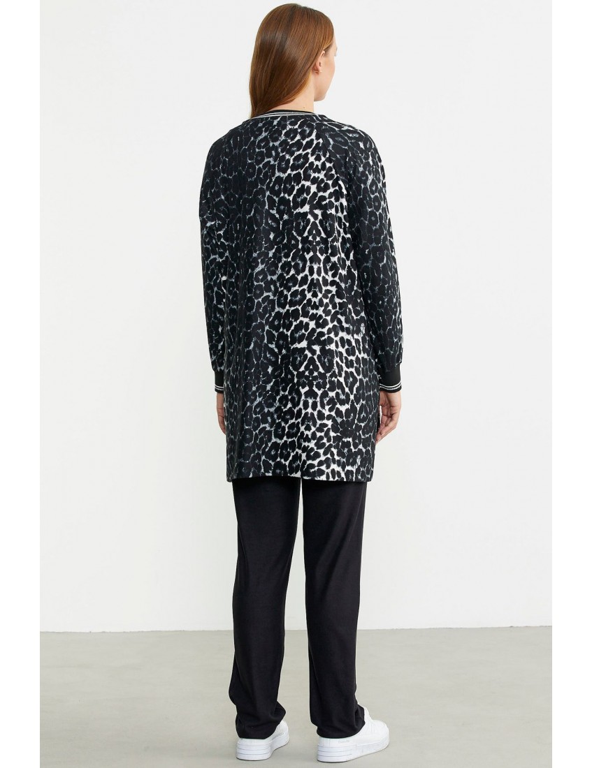 Sementa Leopar Desenli Cep Detaylı Tunik Takım 76394 