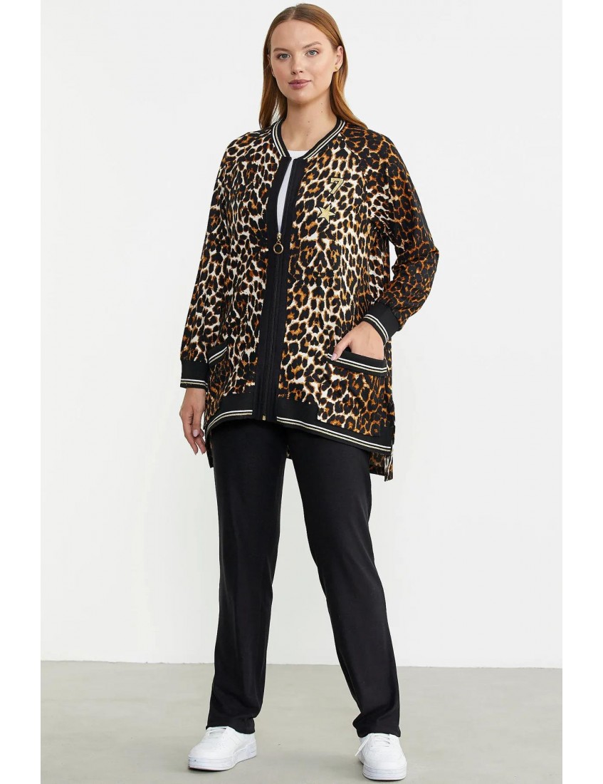 Sementa Leopar Desenli Cep Detaylı Tunik Takım 76394 