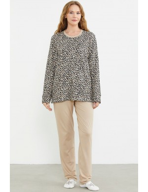 Sementa Rahat Kalıp  Leopar Pijama 76413 