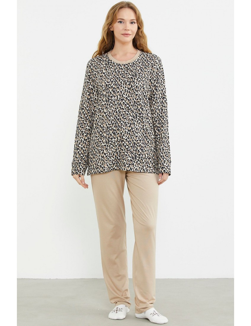 Sementa Rahat Kalıp  Leopar Pijama 76413 