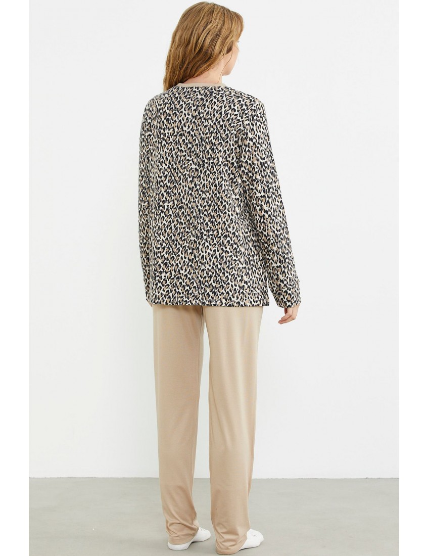 Sementa Rahat Kalıp  Leopar Pijama 76413 