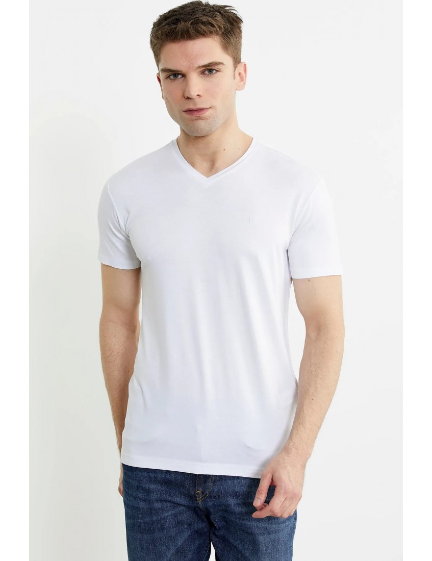 Sementa V Yaka Basic Triko T-Sihirt 82774 