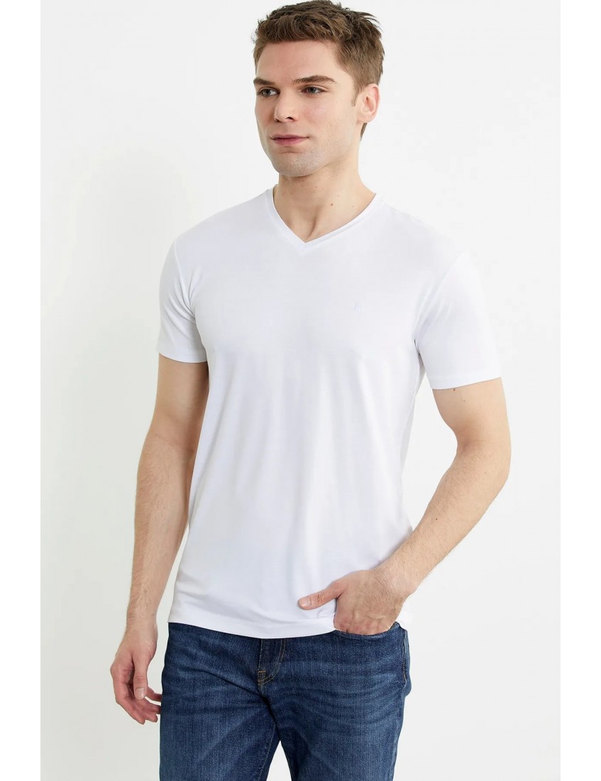 Sementa V Yaka Basic Triko T-Sihirt 82774 