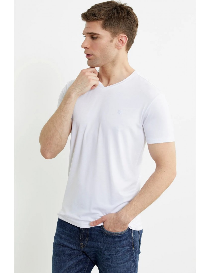 Sementa V Yaka Basic Triko T-Sihirt 82774 