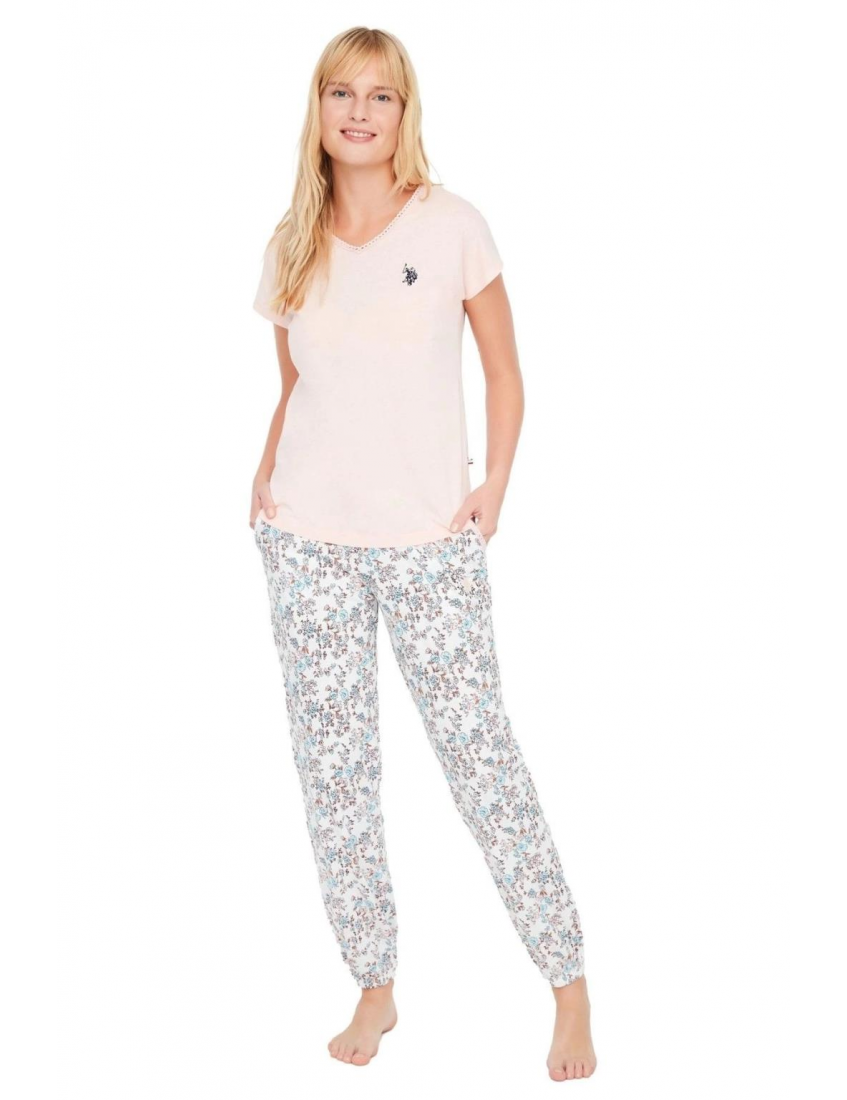 U.S. Polo Assn V Yaka Pijama Takımı 16920 