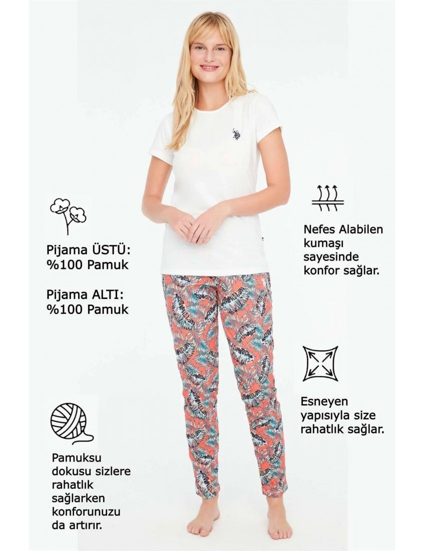 U.S. Polo Assn Yuvarlak Yaka Pijama Takımı 16913 